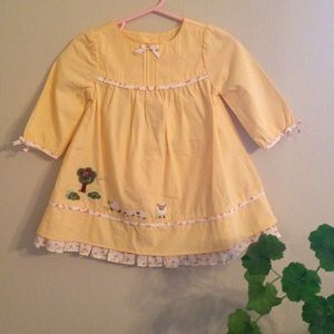 Gymboree baby girl yellow spring time dress nwt
